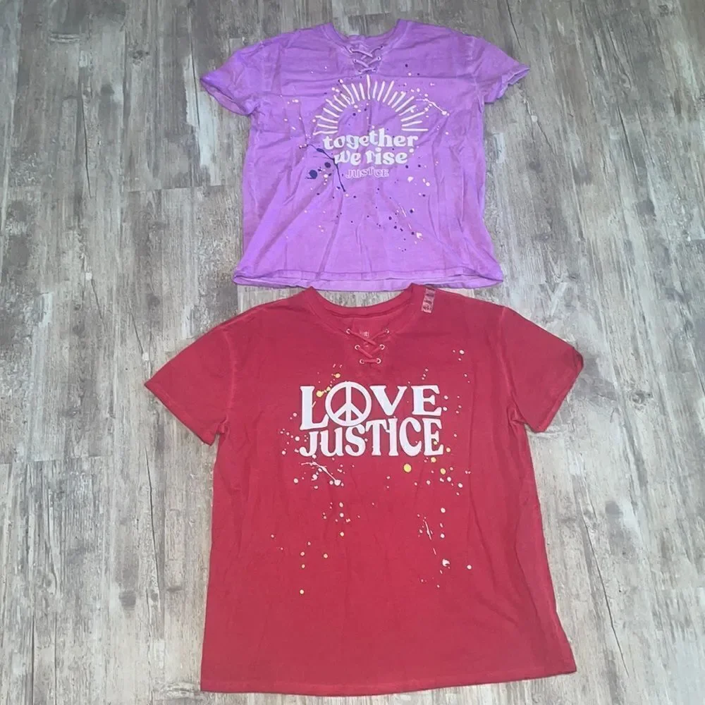 Justice tops two piece 18/20